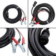 Carica l'immagine nel visualizzatore di Gallery, cavo alimentazione 13 metri 12v castellari oe609017 con convertitore e pinze per batteria auto