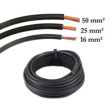 Carica l'immagine nel visualizzatore di Gallery, cavo unipolare 16 25 50 mm² flessibile in rame puro ricotto con isolamento in pvc ideale per saldatura ad arco collegamenti batterie 12 24 v impianti audio