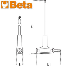 Carica l'immagine nel visualizzatore di Gallery, chiave maschio piegata beta 97ttx impugnatura viti impronta torx