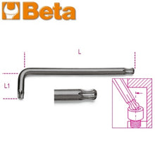 Carica l'immagine nel visualizzatore di Gallery, chiavi maschio piegata beta 97btx impronta torx brunite con estremità sferica