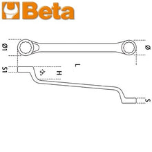 Carica l'immagine nel visualizzatore di Gallery, chiave beta 90 poligonale doppia curva