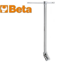 Carica l'immagine nel visualizzatore di Gallery, chiave a t beta 952 bussola esagonale snodata finitura cromata