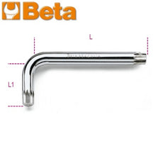 Carica l'immagine nel visualizzatore di Gallery, chiavi maschio a brugola cromata piegata beta 98xzn impronta xzn