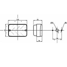 Carica l'immagine nel visualizzatore di Gallery, fanale posteriore alogeno destro sinistro 120x80 mm
