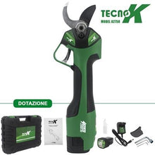 Carica l'immagine nel visualizzatore di Gallery, forbice tecnok elettrica a batteria al litio da 14.4v 1.5ah diametro taglio 25 32 mm a2758