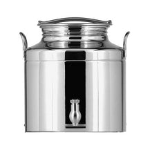 Carica l'immagine nel visualizzatore di Gallery, fusto contenitore inox saldato 5 litri senza piedistallo