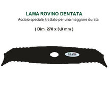 Carica l'immagine nel visualizzatore di Gallery, lama decespugliatore rovino dentato acciaio per rovi