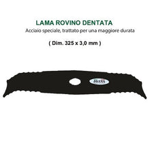 Carica l'immagine nel visualizzatore di Gallery, lama decespugliatore rovino dentato acciaio per rovi