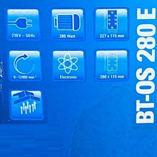 Carica l'immagine nel visualizzatore di Gallery, levigatrice orbitale einhell bt os 280w blue per grandi superfici ean 4006825543353