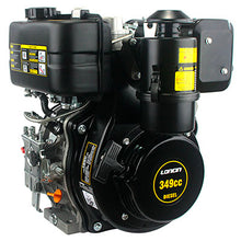 Carica l'immagine nel visualizzatore di Gallery, motore diesel monocilindrico cilindrata 349 cm³ potenza netta 4,9 kw 6,7 hp 3600 giri min avviamento a strappo ed elettrico