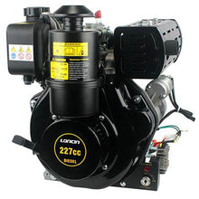 Carica l'immagine nel visualizzatore di Gallery, motore diesel monocilindrico cilindrata 227 cm³ potenza netta 3,3 kw 4,5 hp 3600 giri min avviamento a strappo ed elettrico