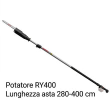 Carica l'immagine nel visualizzatore di Gallery, potatore telescopico a batteria castellari ry400 con asta alluminio motore brushless 900w barra 22cm per potatura altezza ulivi frutteti vigneti
