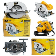 Carica l'immagine nel visualizzatore di Gallery, sega circolare manuale einhell bhs 66-1 1200w codice 4330860 ean 4006825432435