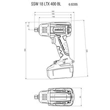 Carica l'immagine nel visualizzatore di Gallery, avvitatore a batteria lxt 400 marca metabo completo di valigetta e 2 batterie 18v 4.0 ah