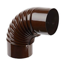 Carica l'immagine nel visualizzatore di Gallery, curva gomito 90° pieghettato smaltato marrone marca ala