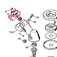 Carica l'immagine nel visualizzatore di Gallery, cuscinetto albero motore motoseghe stihl ms 192 e riduttore decespugliatori stihl fs 160 fs 180 fs 200 originale 95030030210
