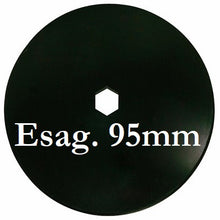 Carica l'immagine nel visualizzatore di Gallery, disco erpice frangizolle liscio diametro 610 millimetri foro centrale quadrato 95 millimetri