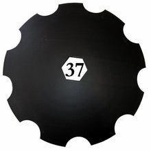 Carica l'immagine nel visualizzatore di Gallery, disco frangizolle liscio diametro 460 mm foro centrale esagonale 37 mm concavo tipo spedo