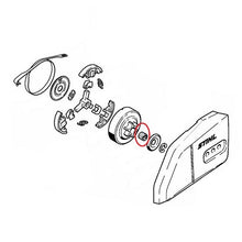 Carica l'immagine nel visualizzatore di Gallery, gabbia rulli cuscinetto per campana frizione motoseghe stihl ms 170 ms 171 ms 180 ms 181 ms 211 ms 230 originale 95129332260