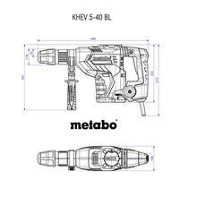 Carica l'immagine nel visualizzatore di Gallery, martello perforatore demolitore elettrico combinato metabo khev 5 40 bl