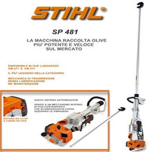 Carica l'immagine nel visualizzatore di Gallery, SCUOTITORE OLIVE A MOTORE STIHL SP 401 CON ASTA E GANCIO
