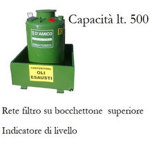 Carica l'immagine nel visualizzatore di Gallery, serbatoio olio esausto da litri 500
