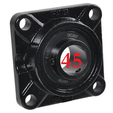 Carica l'immagine nel visualizzatore di Gallery, supporto cuscinetto flangiato ucf 209 fag per frangizolle in ghisa a 4 fori di diametro interno 45 millimetri