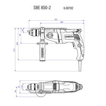 Carica l'immagine nel visualizzatore di Gallery, TRAPANO A PERCUSSIONE SBE 850-2 METABO