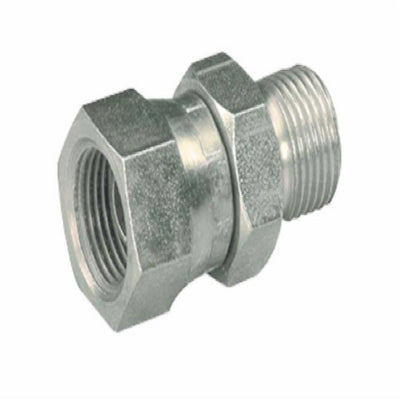 Adattatore maschio/femmina girevole diritto filetto metrico svasato 60° da 18x1,5