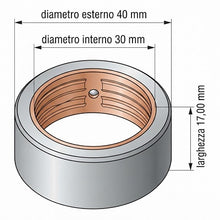 Carica l'immagine nel visualizzatore di Gallery, bronzina di banco lombardini per motori 3ld450 3ld510 lda450 lda510 lda75 lda 80
