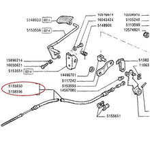 Carica l'immagine nel visualizzatore di Gallery, CAVO FLESSIBILE COMANDO ACCELERATORE MANUALE Codice 5158596-5155650
