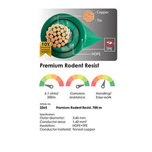 Carica l'immagine nel visualizzatore di Gallery, il cavo con anima in rame stagnato roditore resist grazie al doppio isolamento ha una maggiore resistenza ai roditori materiale conduttore rame stagnato superfice del conduttore 1424 mm² materiale isolante hdpe tpe
