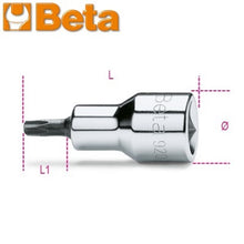Carica l&#39;immagine nel visualizzatore di Gallery, chiavi a bussola maschio beta 920tx per viti con impronta torx con attacco quadro femmina 1/2&quot; cromate inserti bruniti
