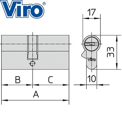 cilindro sagomato euro pro viro da infilare serie 0820
