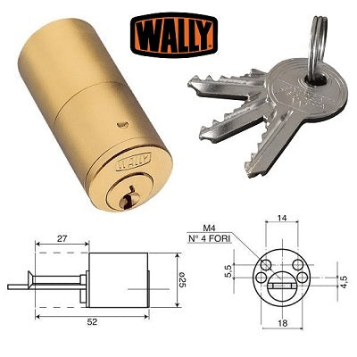 cilindro da applicare tipo fisso 5 spine articolo 54