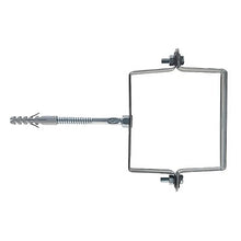 Carica l'immagine nel visualizzatore di Gallery, collare pluviale fischer scp sezione quadrata acciaio zincato per tubi 80 100 120 mm con vite e tassello

