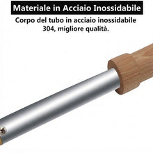 Carica l'immagine nel visualizzatore di Gallery, decornatore elettrico Tecnall con testa in rame, tubo inox, manico in legno e cavo di alimentazione
