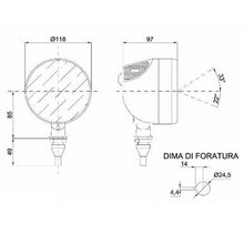 Carica l&#39;immagine nel visualizzatore di Gallery, faro da lavoro alogeno ad ampio raggio 55-70w
