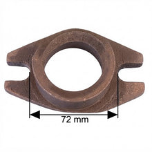 Carica l'immagine nel visualizzatore di Gallery, flangia premistoppa per pompa 111x66 mm con foro centrale da 45 mm
