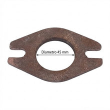 Carica l'immagine nel visualizzatore di Gallery, flangia premistoppa per pompa 111x66 mm con foro centrale da 45 mm
