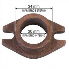 Carica l'immagine nel visualizzatore di Gallery, flangia premistoppa per pompa 88x44,5 mm con foro centrale da 20 mm
