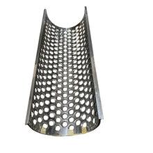 Carica l'immagine nel visualizzatore di Gallery, griglia curva forata in acciaio inox da 80 cm per pigiadiraspatrice con fori da 25 mm
