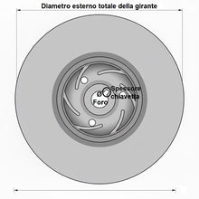 Carica l'immagine nel visualizzatore di Gallery, girante ghisa motopompa pompa centrifuga diametro 260 mm fronte
