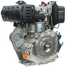 Carica l'immagine nel visualizzatore di Gallery, motore diesel monocilindrico cilindrata 227 cm³ potenza netta 3,3 kw 4,5 hp 3600 giri min avviamento a strappo autoavvolgente
