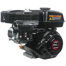 Carica l'immagine nel visualizzatore di Gallery, motore monocilindrico 4 tempi a benzina ohv cilindrata 196 cm³ potenza netta 4,1 kw 6,5 hp 3600 giri min avviamento a strappo autoavvolgente
