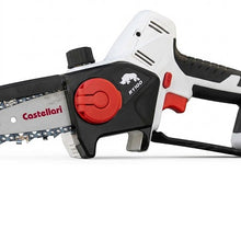 Carica l'immagine nel visualizzatore di Gallery, potatore elettrico a batteria castellari ry100 con motore brushless 500w barra 10 cm e due batterie litio 14.4v per potatura rami fino 80 mm
