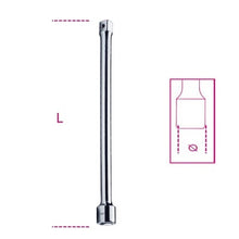 Carica l&#39;immagine nel visualizzatore di Gallery, prolunga cromata beta 928/22 attacco quadro maschio e femmina 3/4&quot; 380 mm
