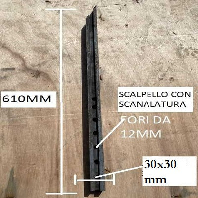 scalpello per aratro tipo saponara 30x30