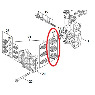 serie guarnizioni idropulitrice stihl re 100 110 120 130 plus codice 49500071008