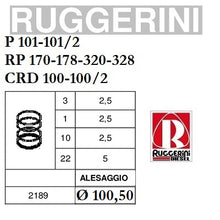 Carica l&#39;immagine nel visualizzatore di Gallery, serie segmenti fasce ruggerini
